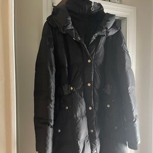 DKNY Funnel Neck Winter Puffer Jacket